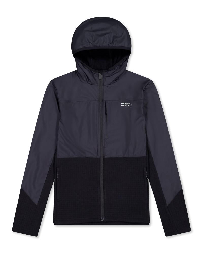 Offgrid Merino Fleece Wind Jacket - Womens - black 1