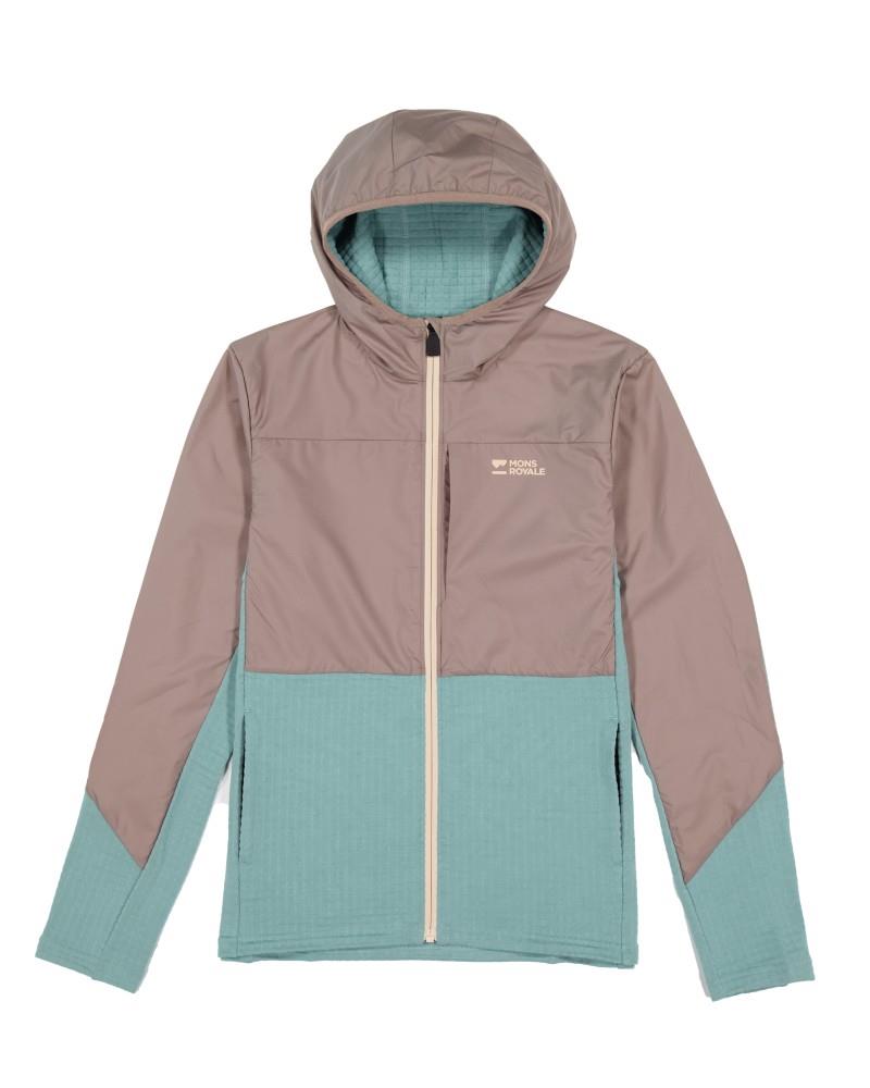 Offgrid Merino Fleece Wind Jacket - Womens - dusty teal / cinder 1