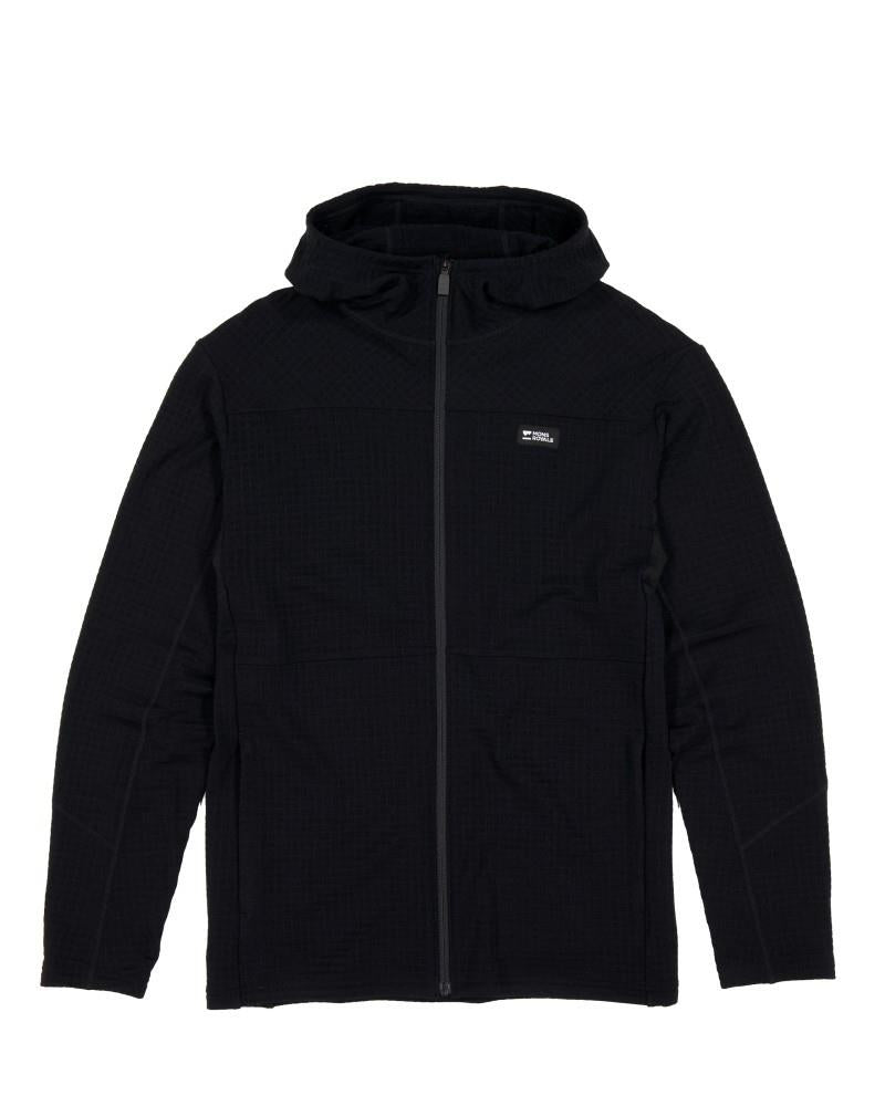 Offgrid Merino Fleece Zip Hoodie - Mens - black 1