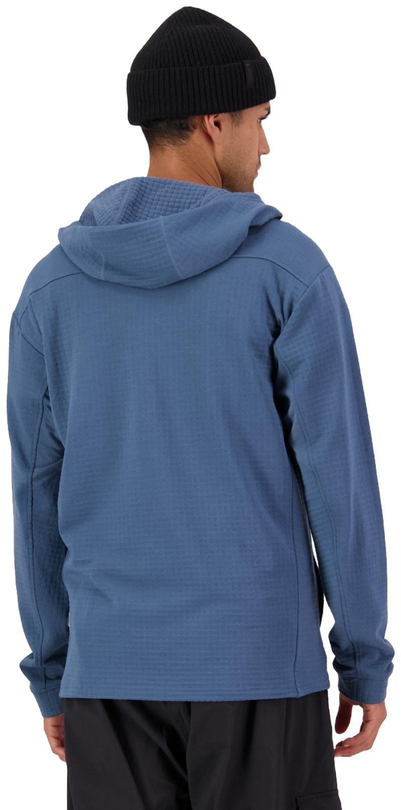 Offgrid Merino Fleece Zip Hoodie - Mens - orian blue 1