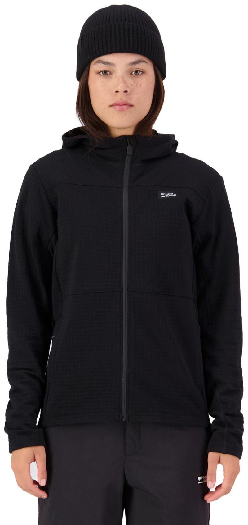Offgrid Merino Fleece Zip Hoodie - Womens - black 1