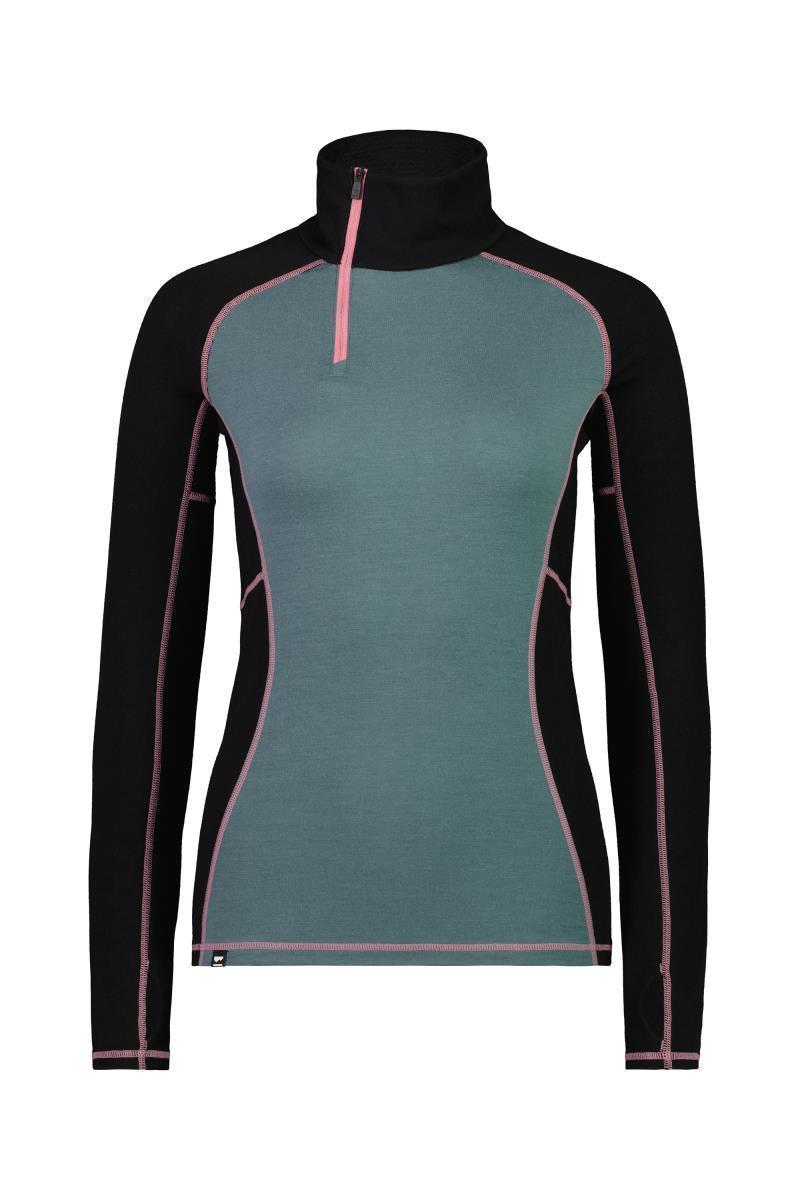 Olympus Half Zip - Womens - burnt sage / black 1