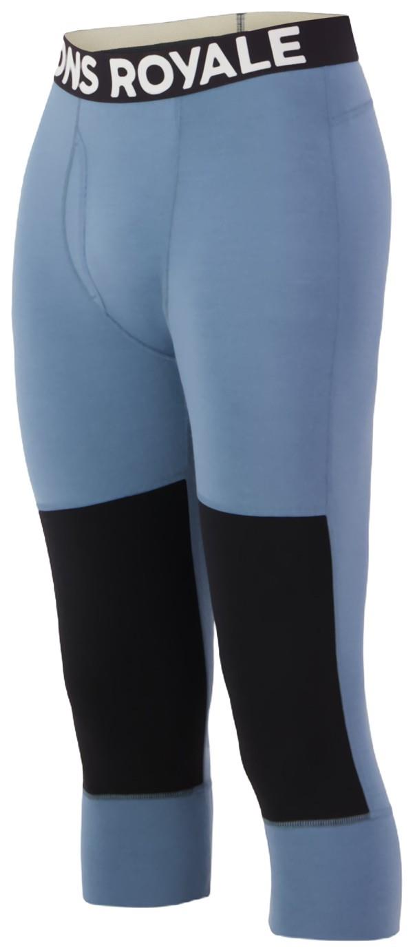 Olympus Merino Base Layer 3/4 Leggings - Mens - goblin blue / black 1