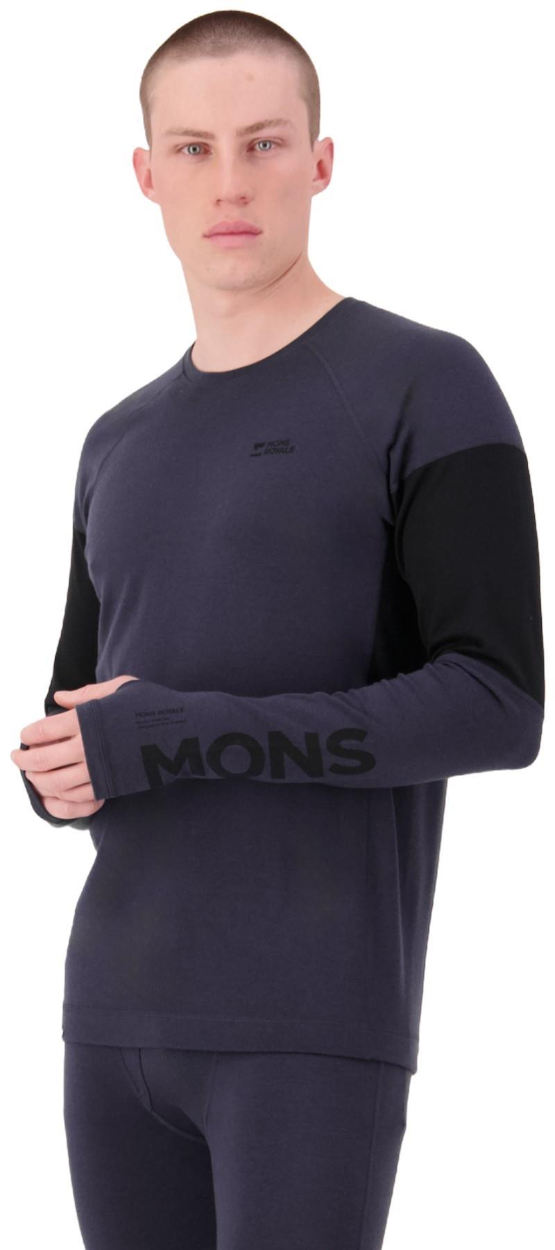 Olympus Merino Base Layer LS - Mens - 9 iron / black 1