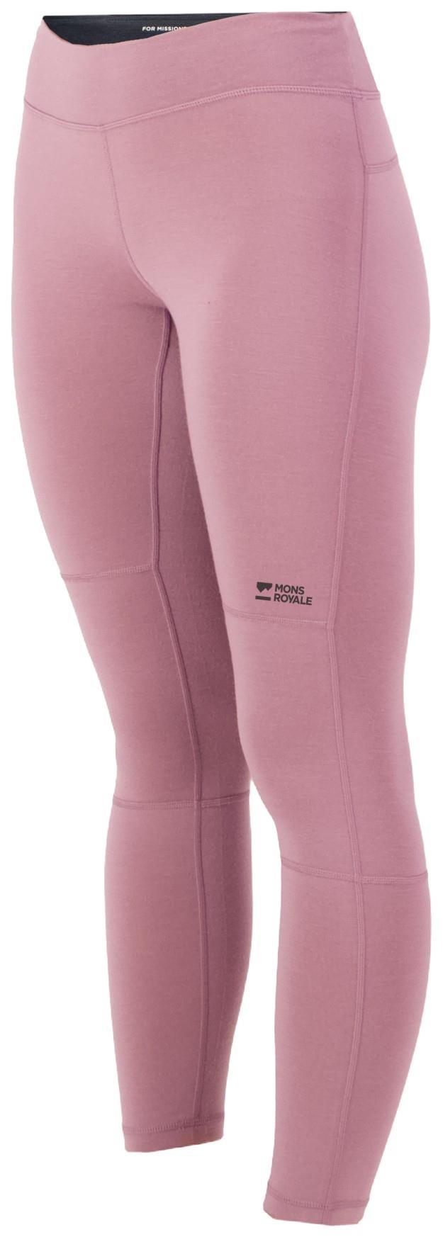 Olympus Merino Base Layer Leggings - Womens - sierra pink 1
