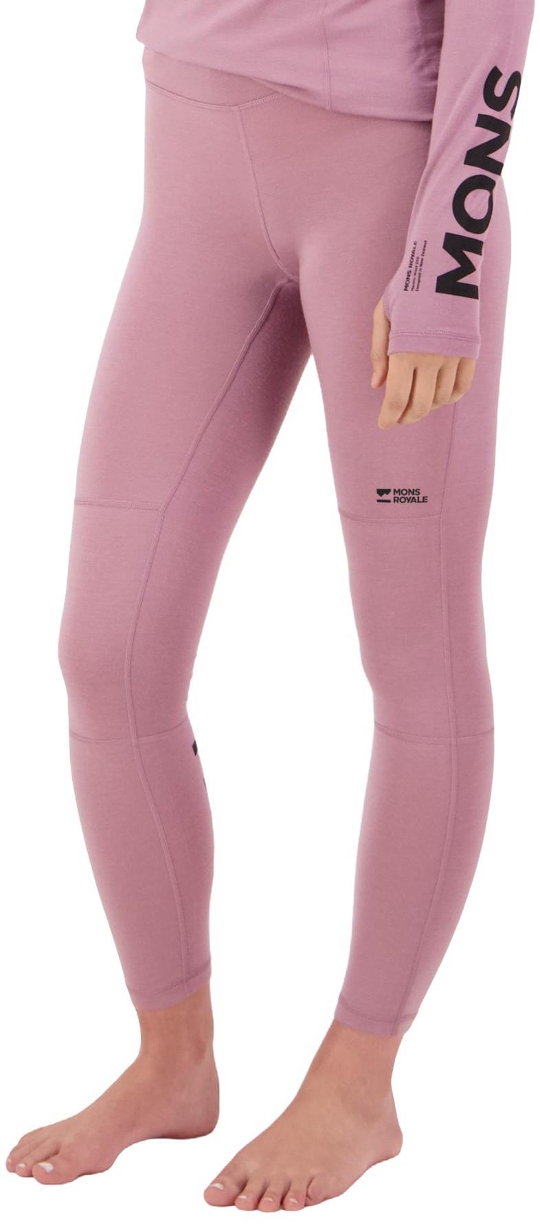 Olympus Merino Base Layer Leggings - Womens - sierra pink 1