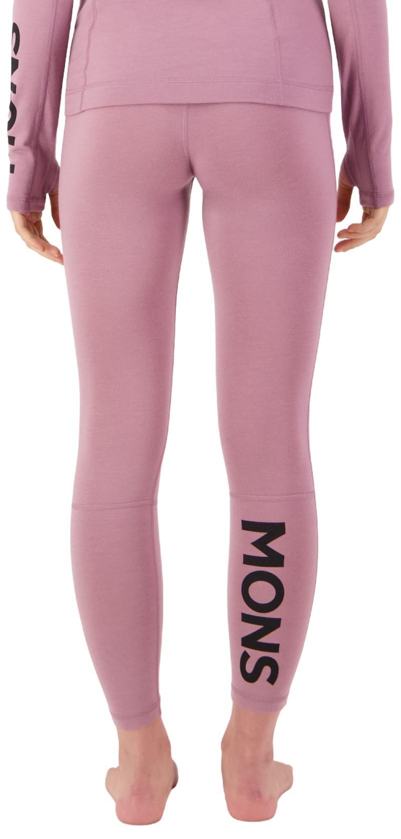 Olympus Merino Base Layer Leggings - Womens - sierra pink 1