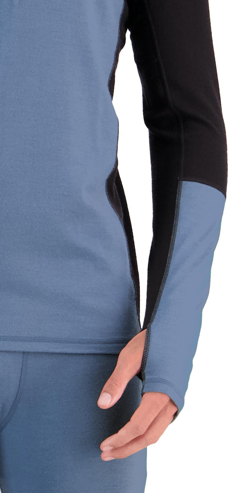 Olympus Merino Half Zip - Mens - Blue Slate / Black 4