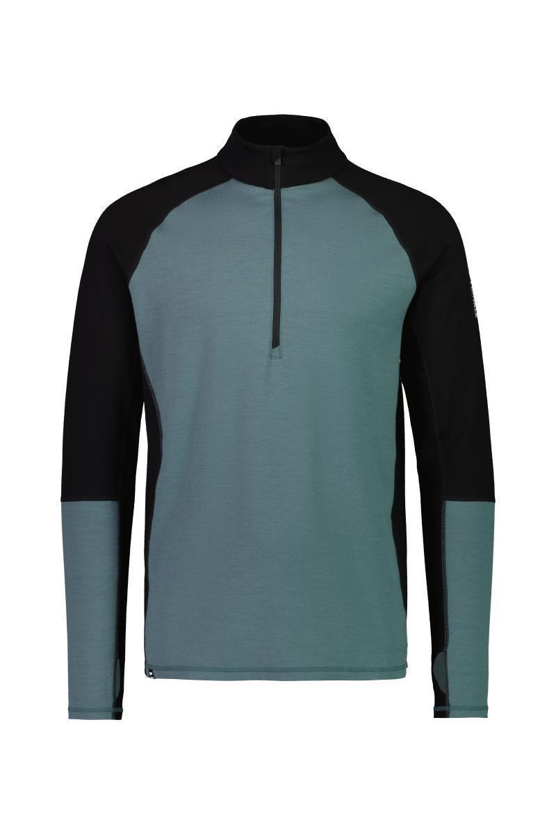 Olympus Merino Half Zip - Mens - Burnt Sage / Black 1