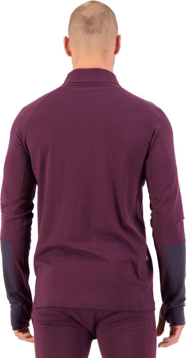 Olympus Merino Half Zip - Mens - Wine / 9 Iron 3