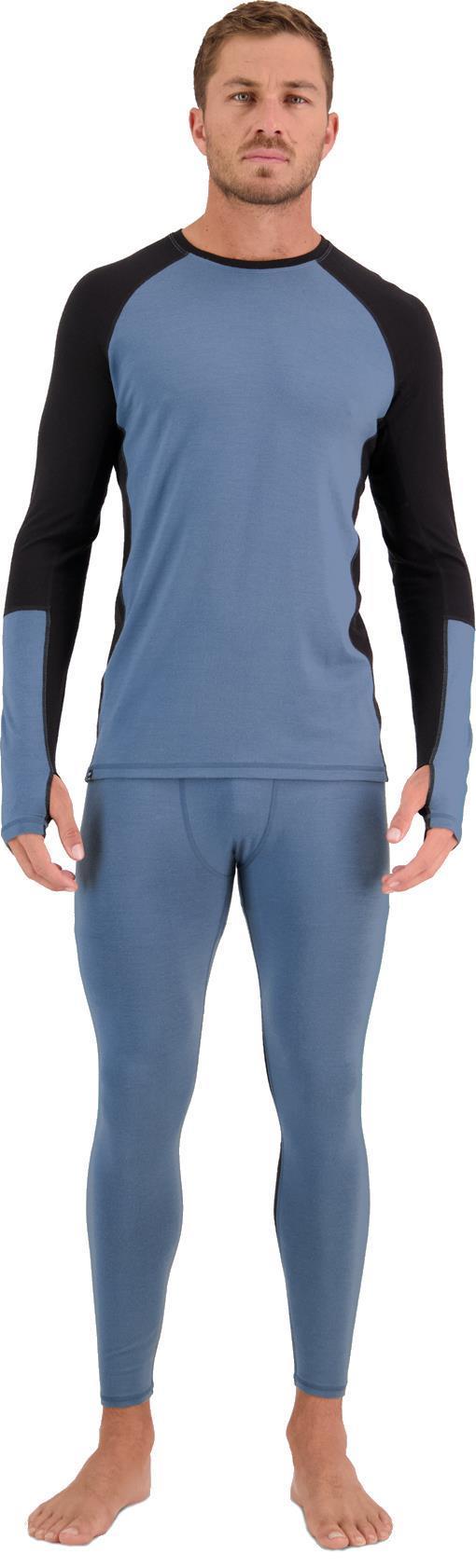 Olympus Merino LS - Mens - Blue Slate / Black 5