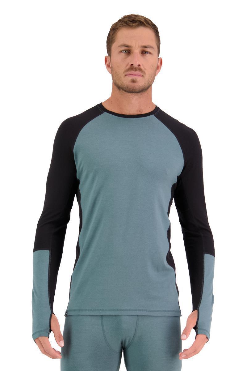Olympus Merino LS - Mens - Burnt Sage / Black 2