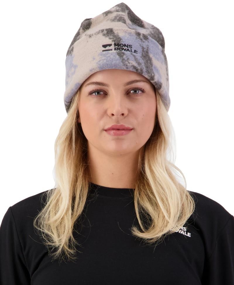 Pileup Wool Fleece Beanie - AOP - mtn camo moonstone 1