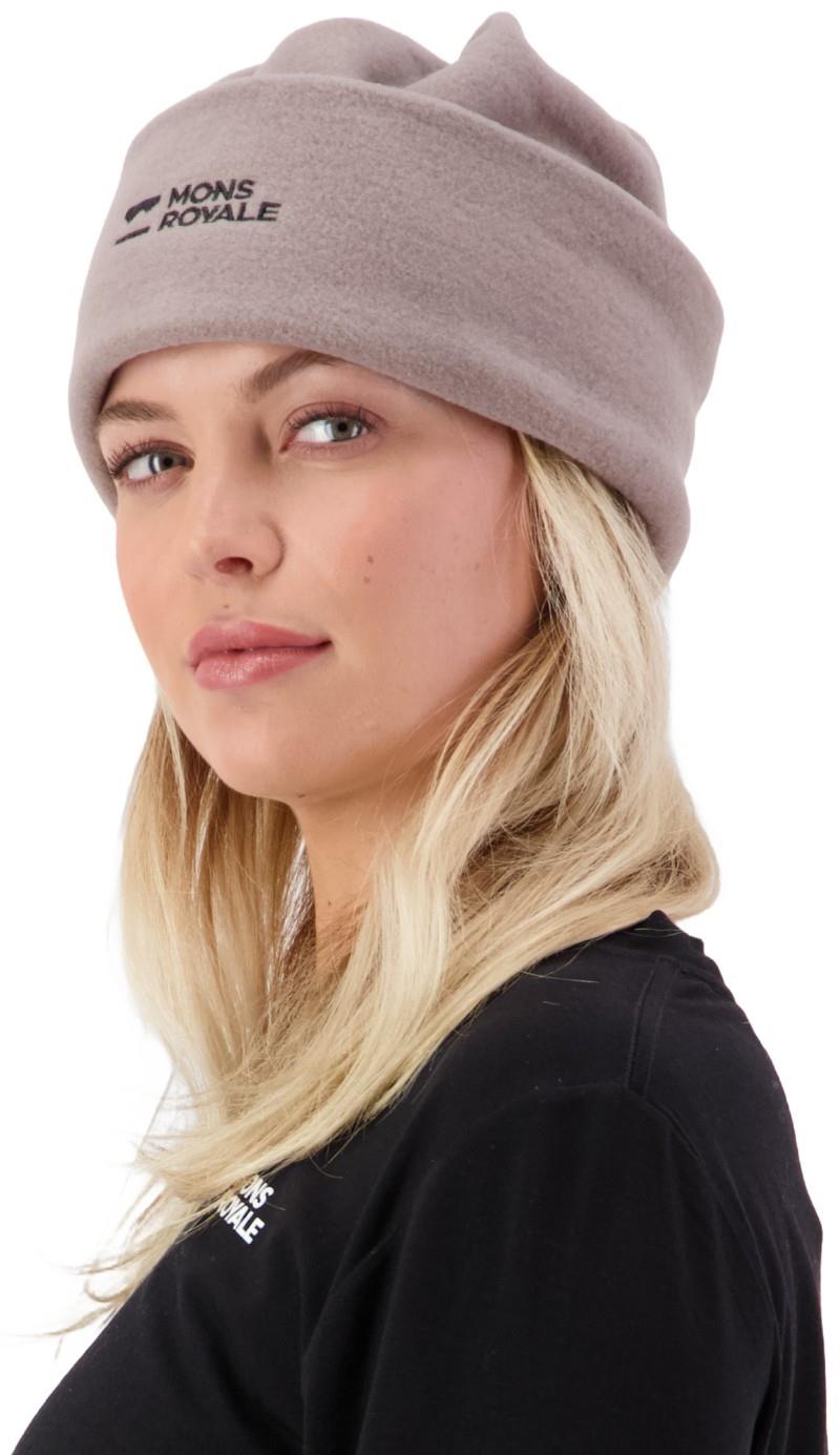 Pileup Wool Fleece Beanie - cinder 1