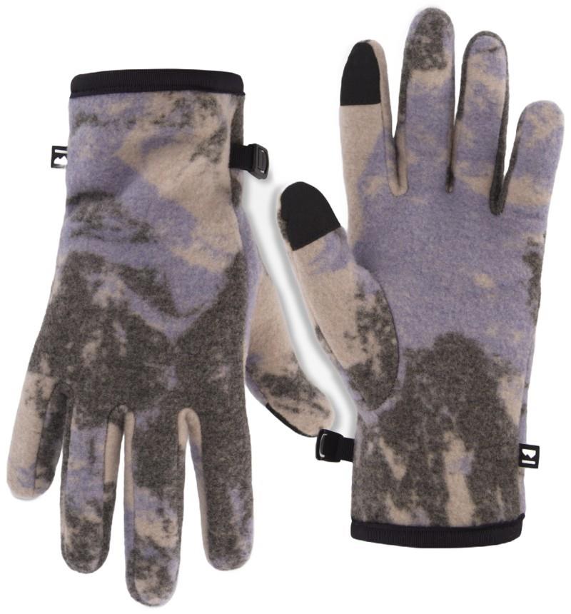 Pileup Wool Fleece Gloves - AOP - mtn camo moonstone 1