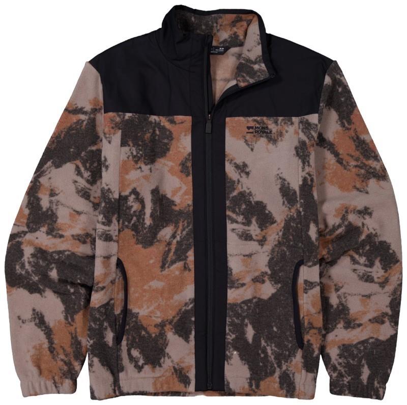 Pileup Wool Fleece Jacket - AOP - Mens - mtn camo orange 1