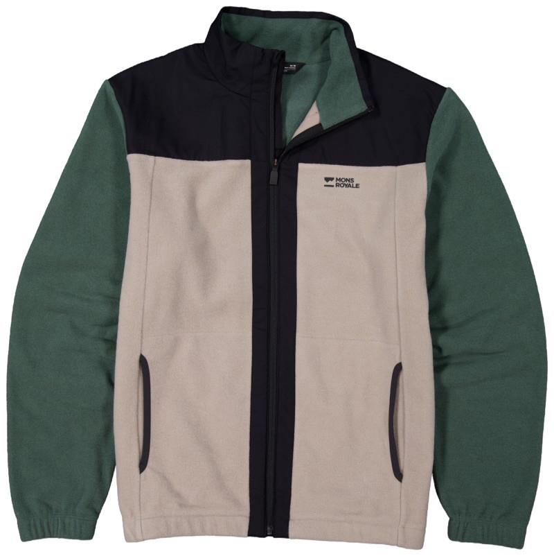 Pileup Wool Fleece Jacket - Mens - burnt sage 1