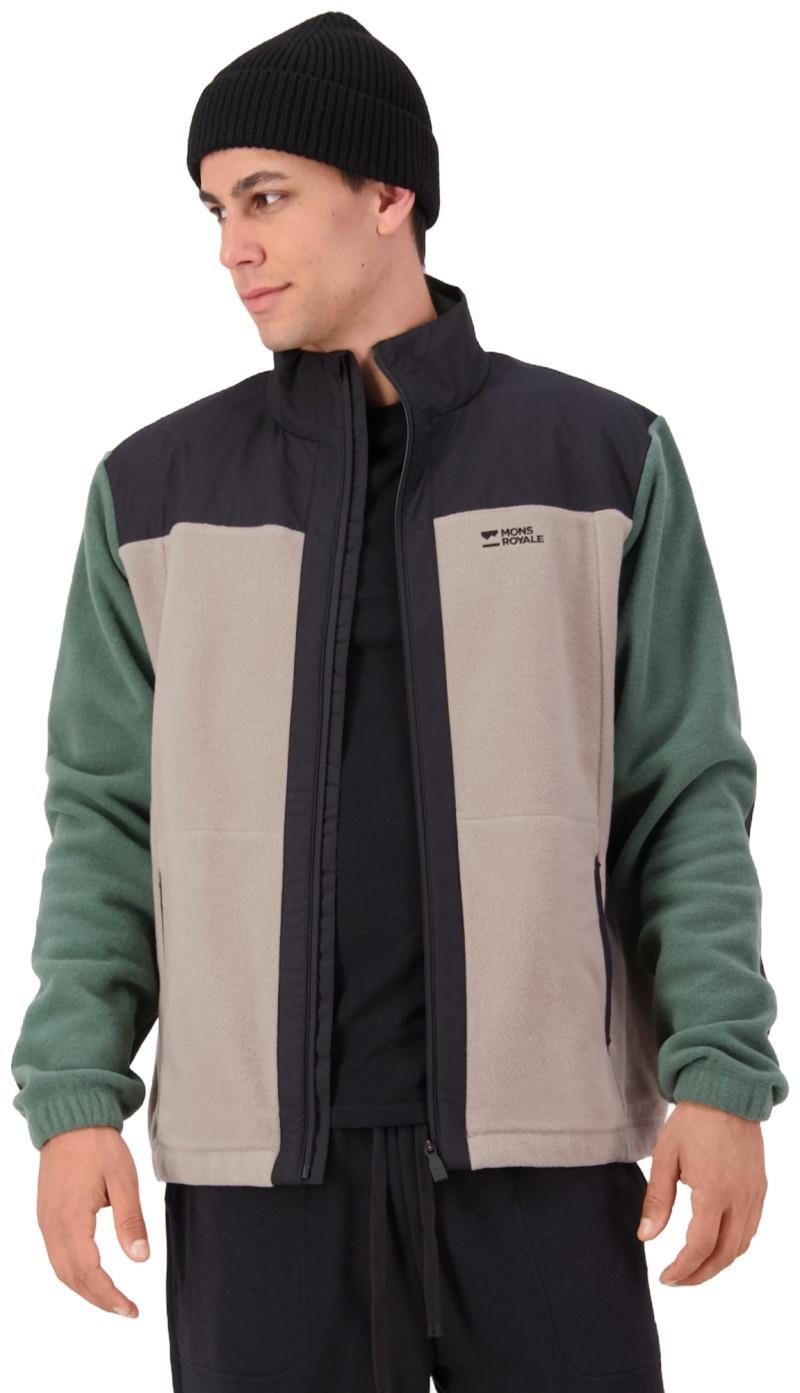 Pileup Wool Fleece Jacket - Mens - burnt sage 1