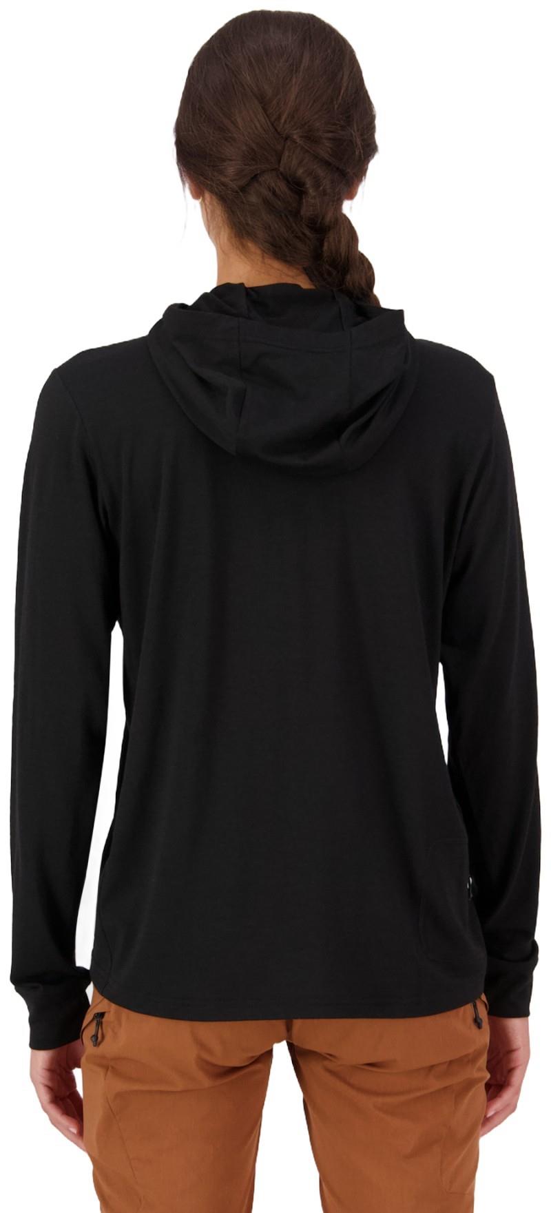 Pivot Merino LS Hood - Womens - black 1
