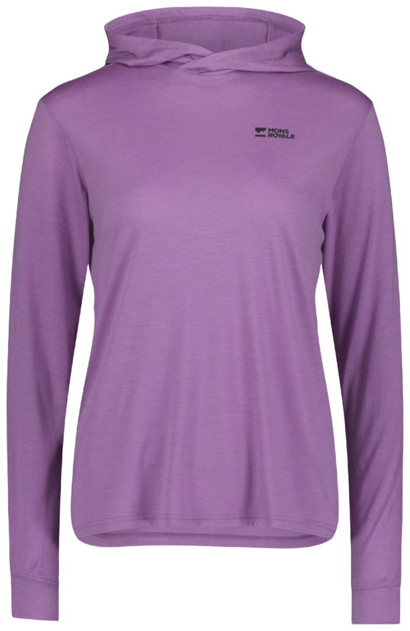 Pivot Merino LS Hood - Womens - bloom 1