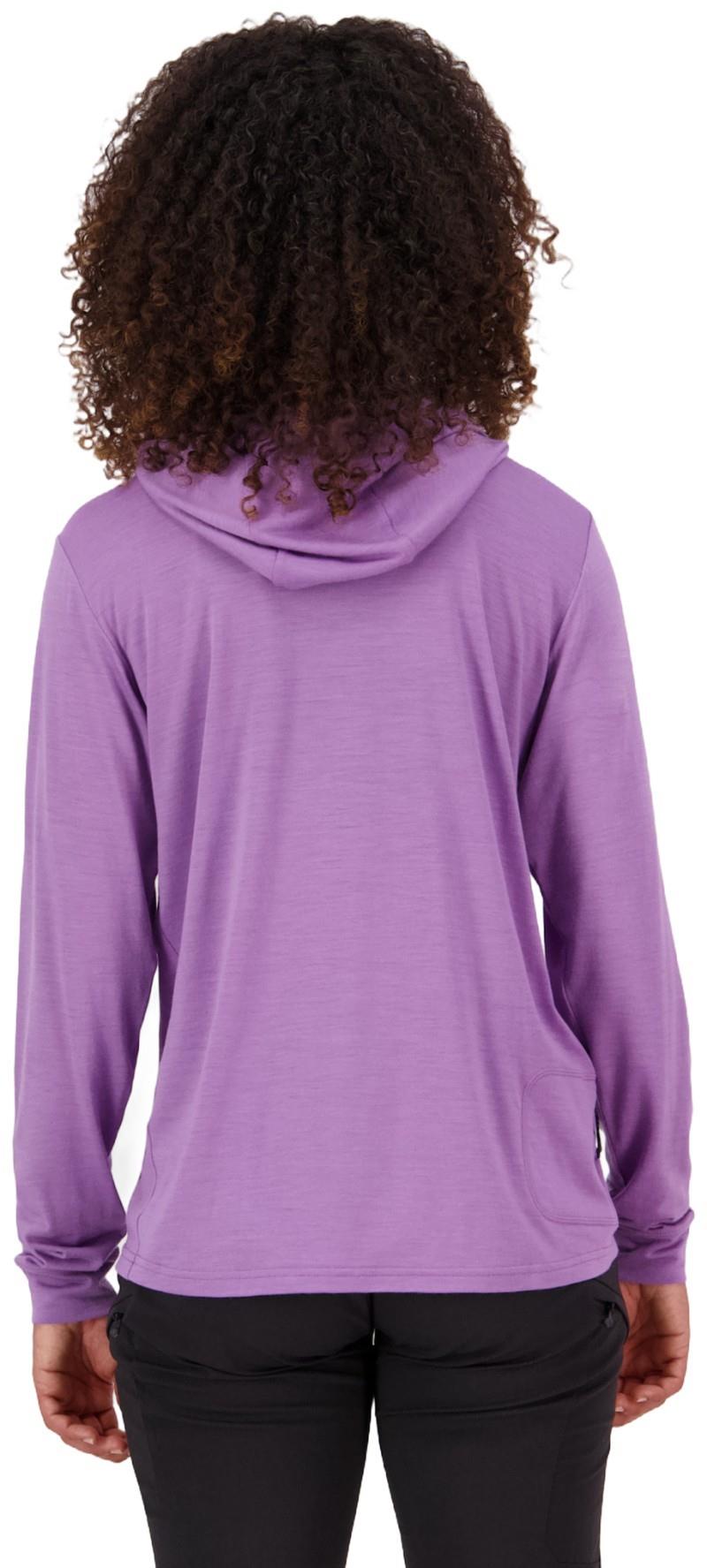 Pivot Merino LS Hood - Womens - bloom 1