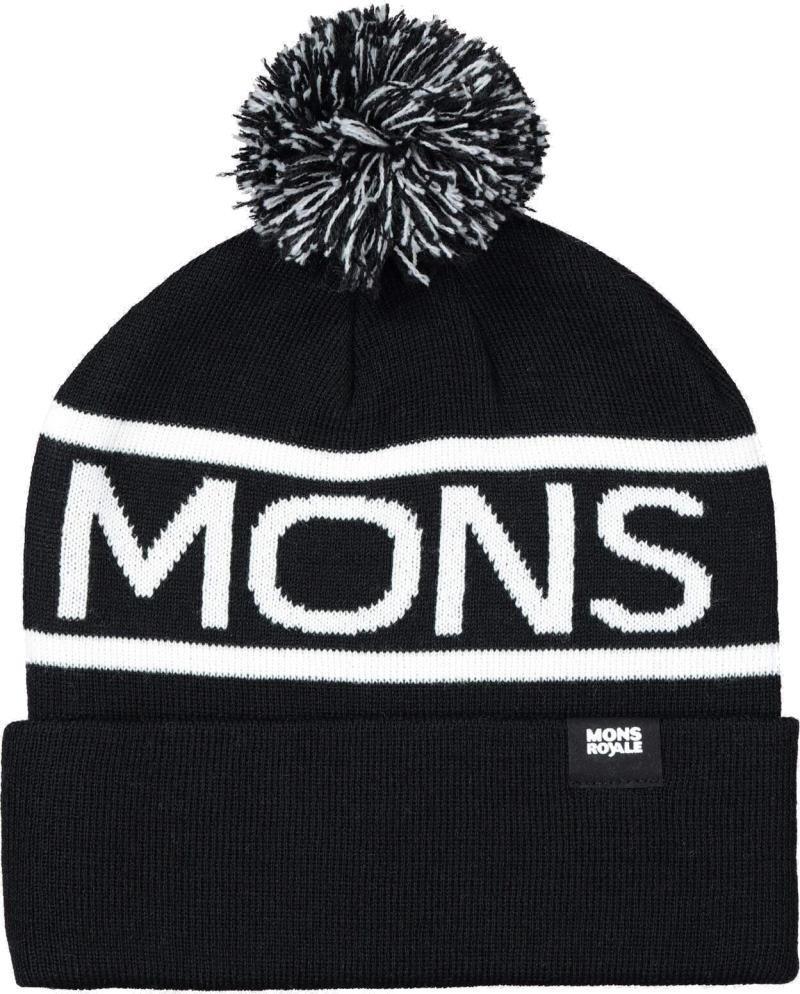 Pom-Pom Beanie - black / white 1