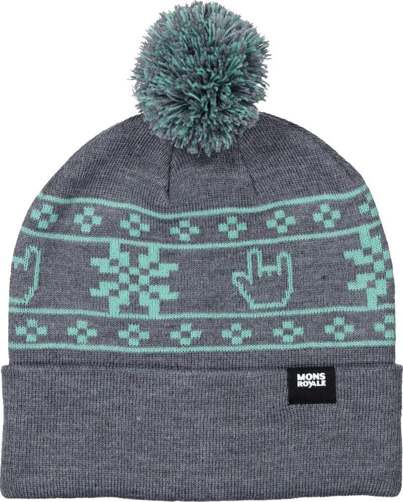 Pom-Pom Beanie - mint edge 1