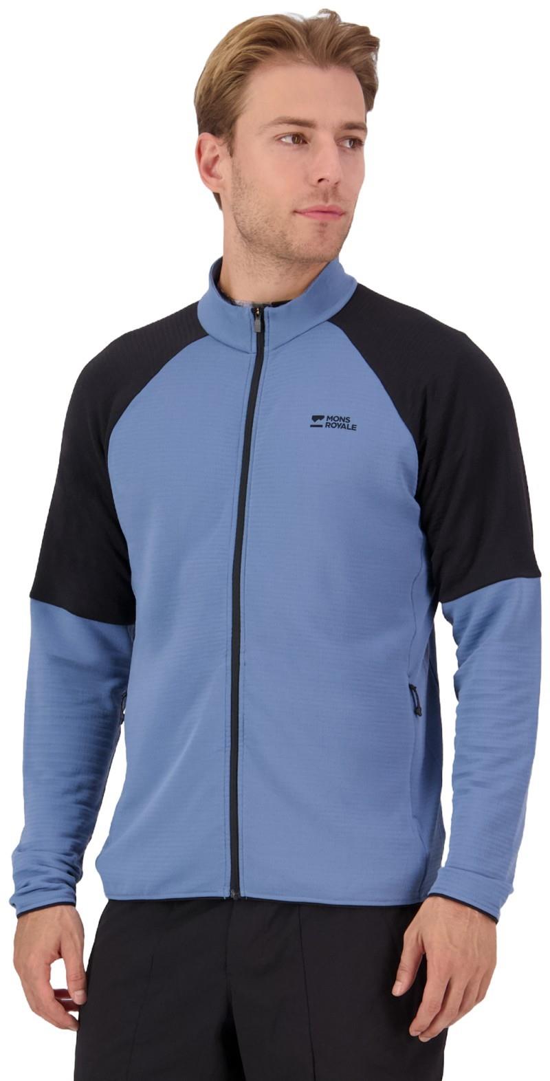 Quad Merino Fleece Jacket - Mens - horizon blue / black 1