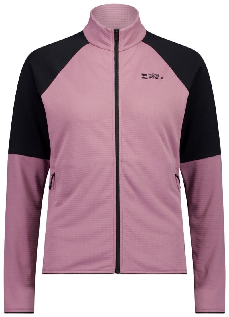 Quad Merino Fleece Jacket - Womens - sierra pink / black 1