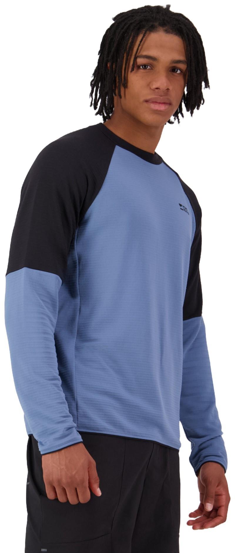Quad Merino Fleece Pullover - Mens - horizon blue / black 1