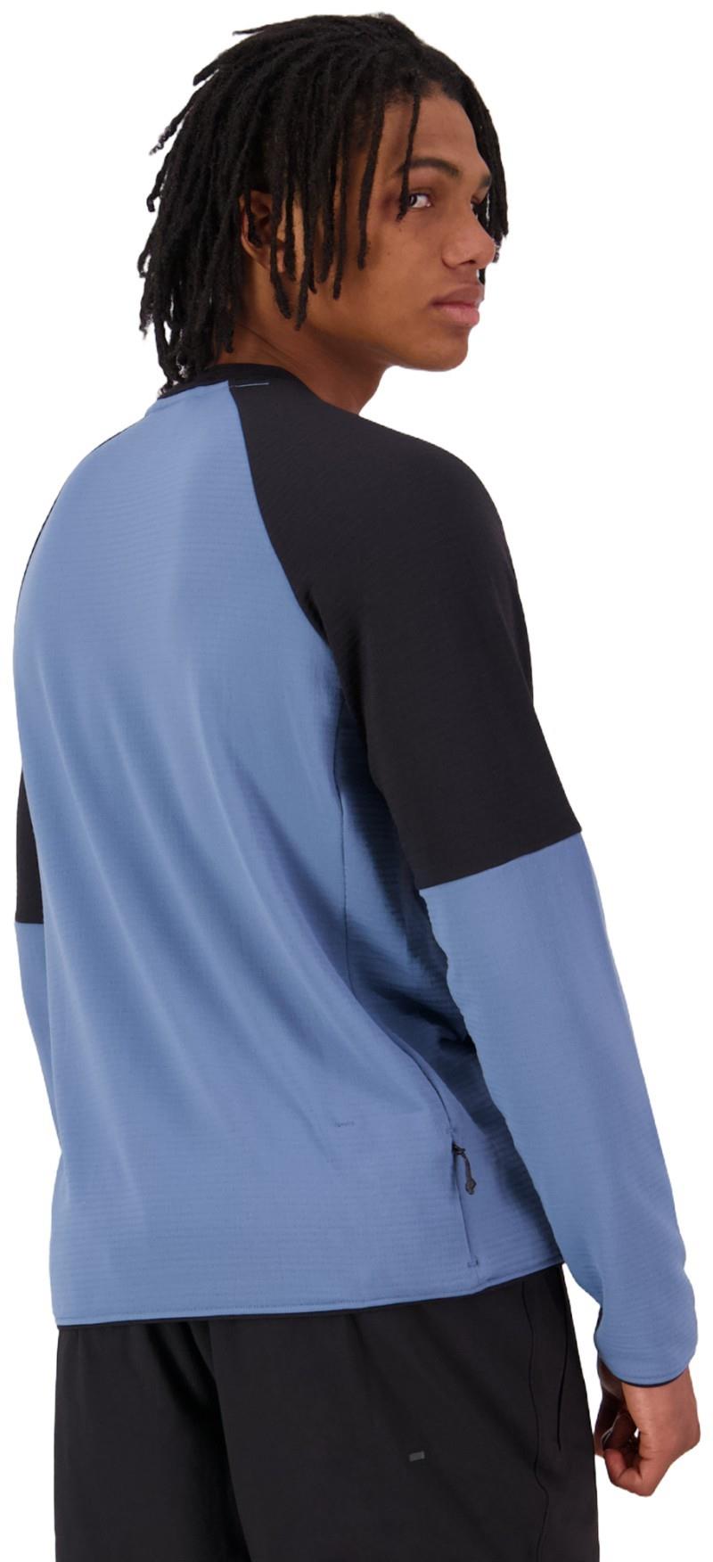 Quad Merino Fleece Pullover - Mens - horizon blue / black 1