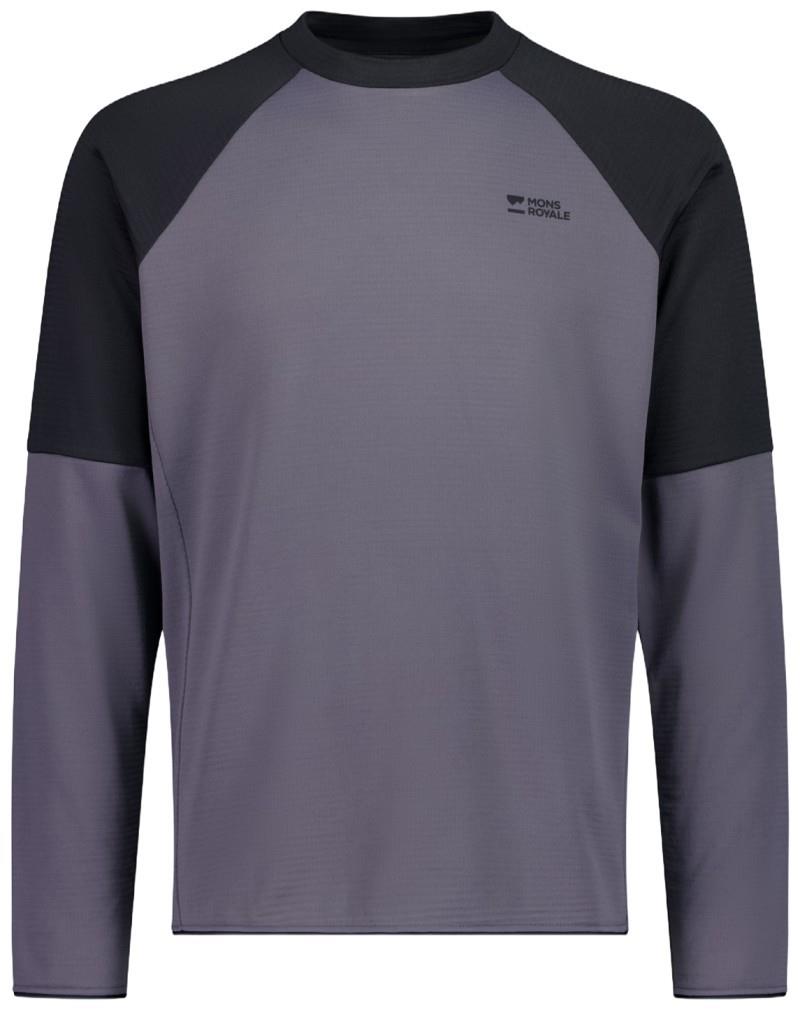 Quad Merino Fleece Pullover - Mens - volcano / black 1