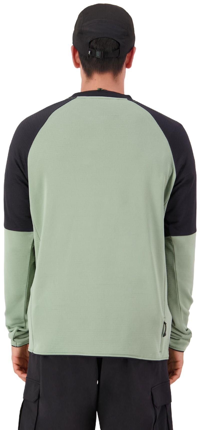 Quad Merino Fleece Pullover - Mens - willow / black 1