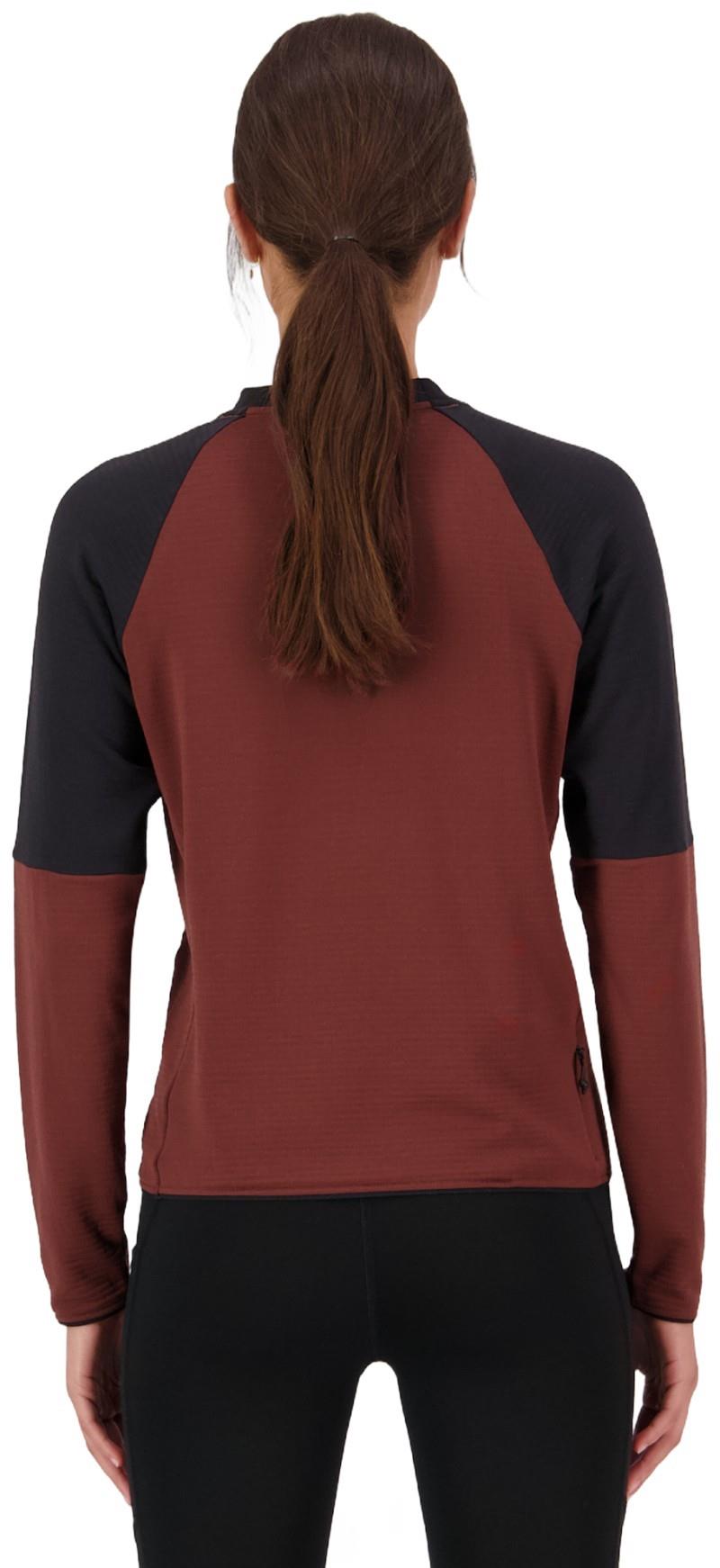 Quad Merino Fleece Pullover - Womens - sable / black 1