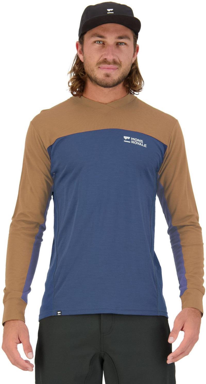 Redwood Merino Air-Con VLS - AOP - Mens - Toffee / Dark Denim 2