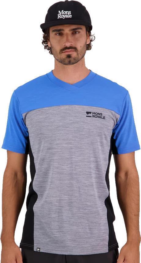 Redwood Merino Air-Con VT - AOP - Mens - Blue Gravel 2