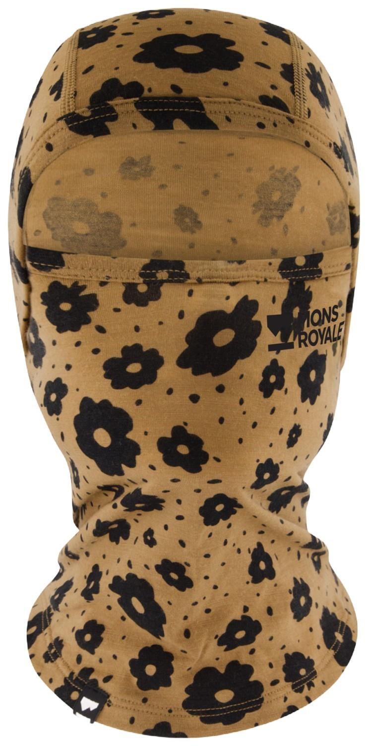 Santa Rosa Merino Balaclava - AOP - aoraki lily toffee 1