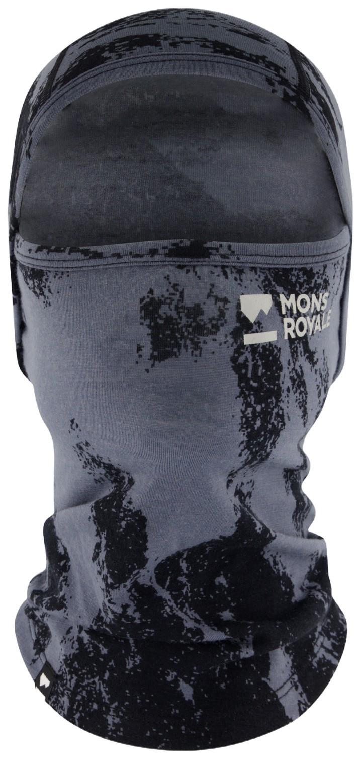 Santa Rosa Merino Balaclava - AOP - mtn pixel grey 1