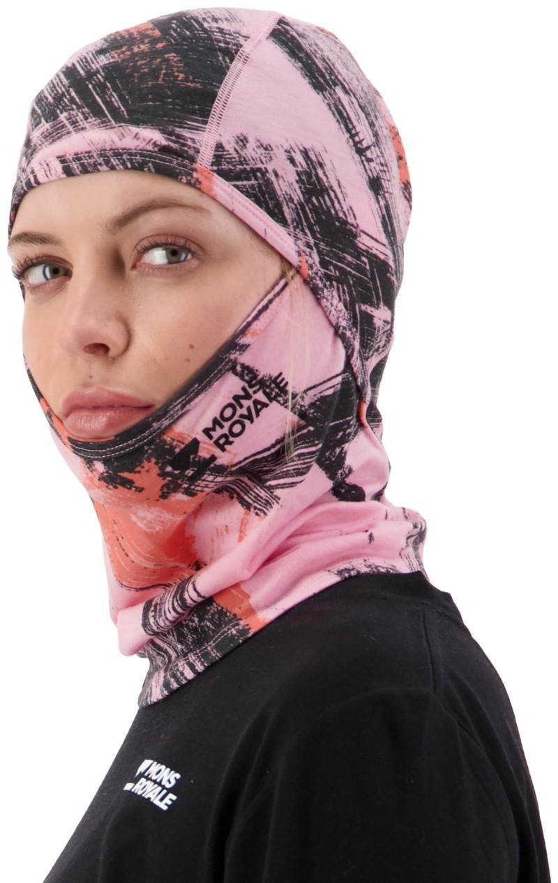 Santa Rosa Merino Balaclava - AOP - paintbrush pink 1