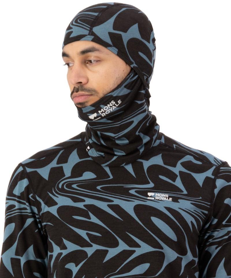 Santa Rosa Merino Balaclava - AOP - signal lost goblin blue 1