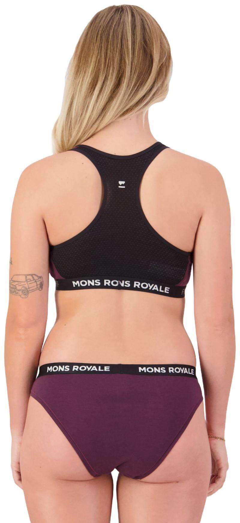 Sierra Merino Sports Bra - Womens - fig / black 1