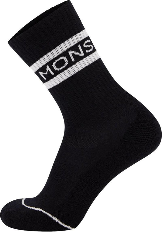 Signature Crew Socks - Black / White 1