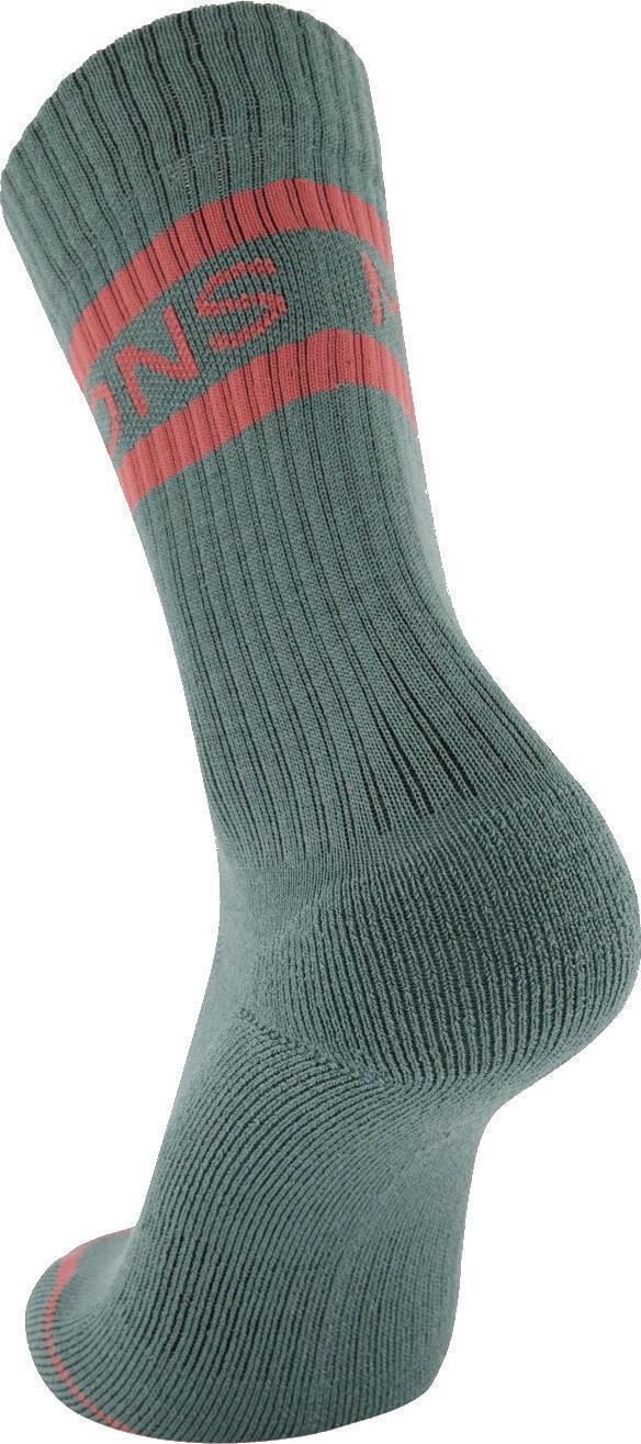 Signature Crew Socks - Burnt Sage / Terracotta 2