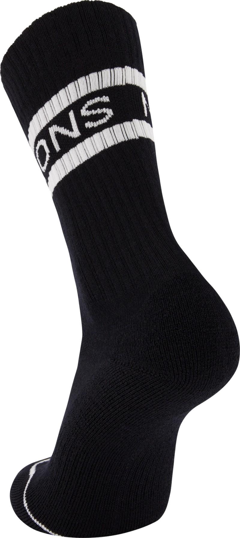 Signature Merino Crew Socks - black / white 1