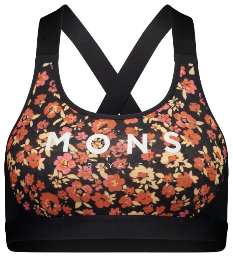Stella Merino X-Back Bra - Womens - ditzy camo / black 1