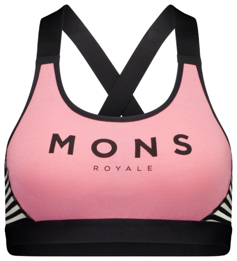 Stella Merino X-Back Bra - Womens - flamingo / mr stripe 1