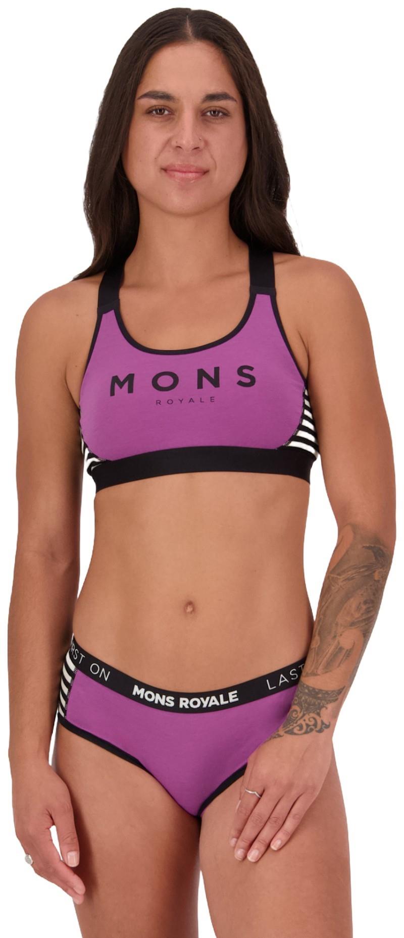 Stella Merino X-Back Bra - Womens - purple bolt / mr stripe 1