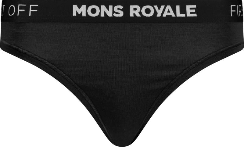 Stratos Merino Thong - Womens - black 1
