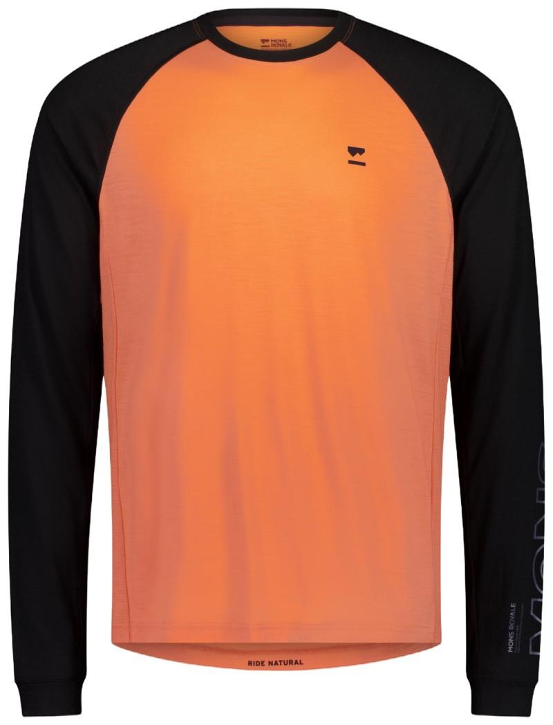 Tarn Merino LS - Mens - sun orange / black 1