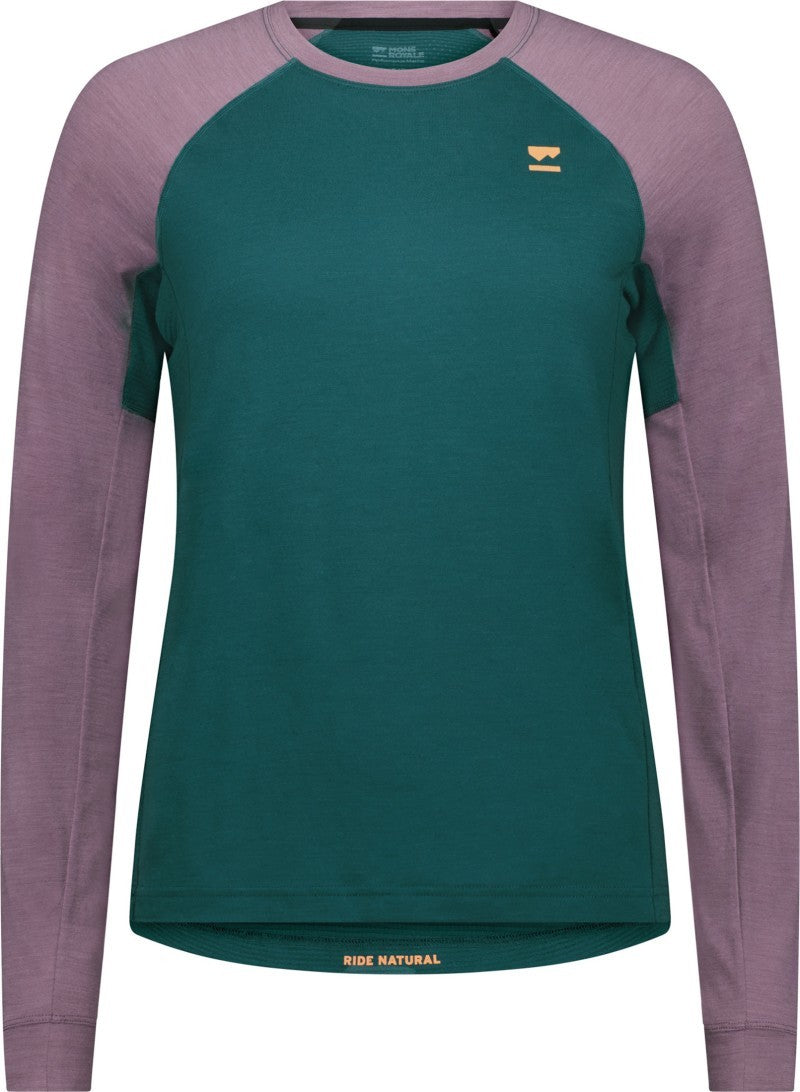 Tarn Merino LS - Womens - abyss / mauve 1